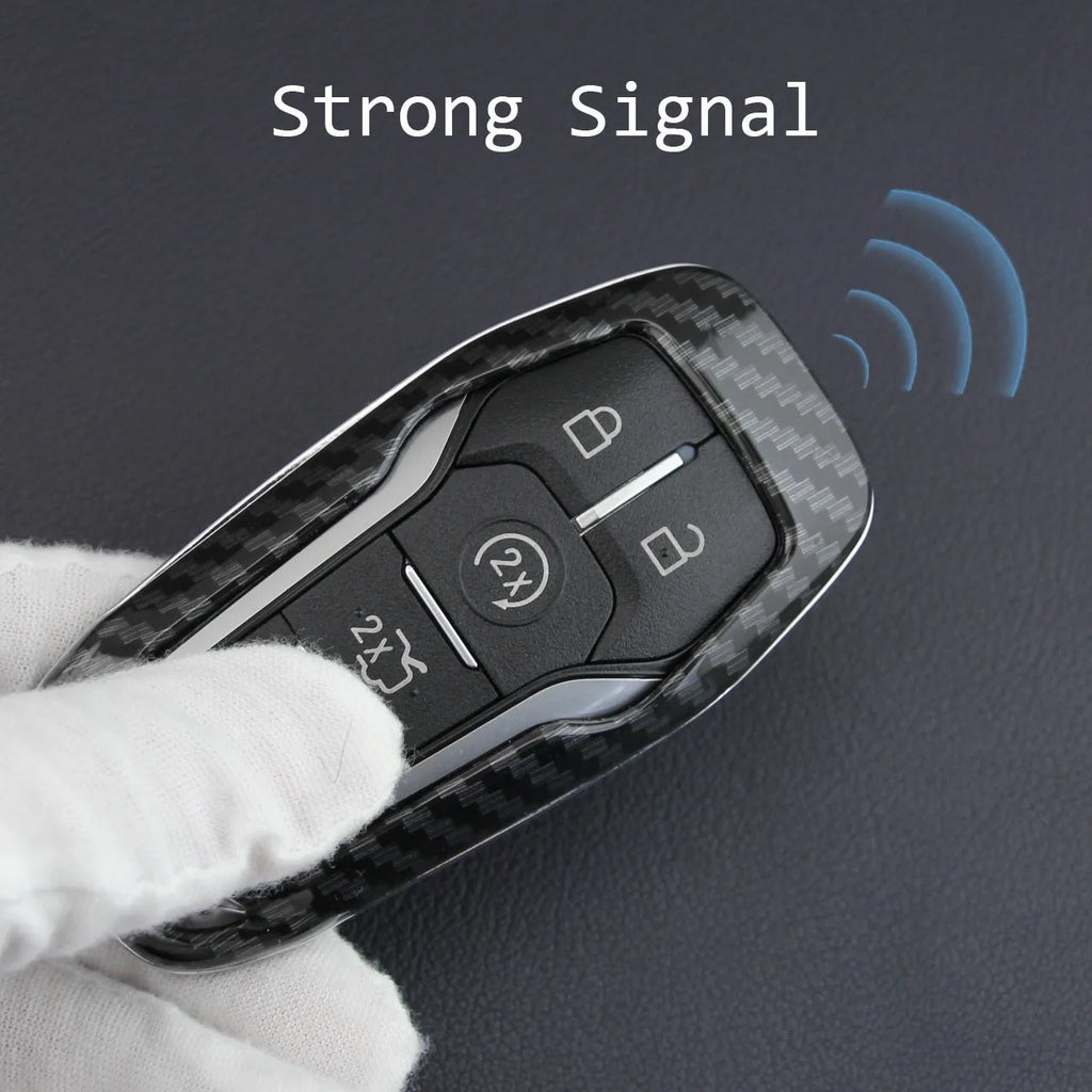 Transparent plastic protective shell for car key remote control showing key through clear material