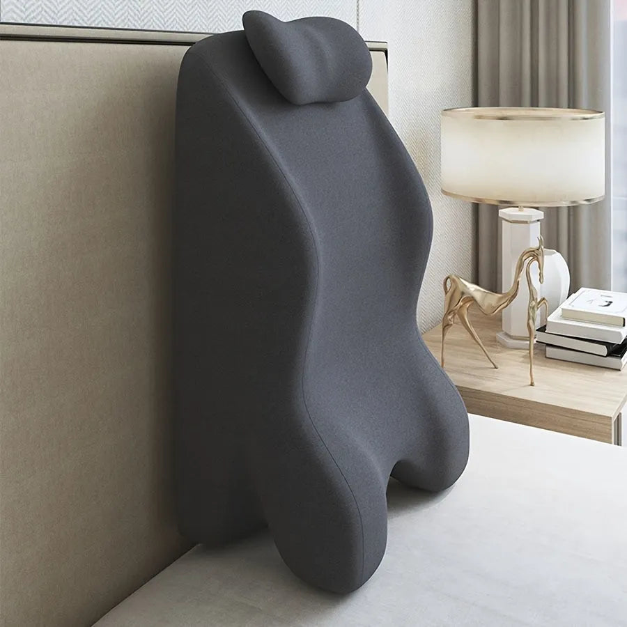 Prone position sleeping pillow for stomach sleepers in blue colour option