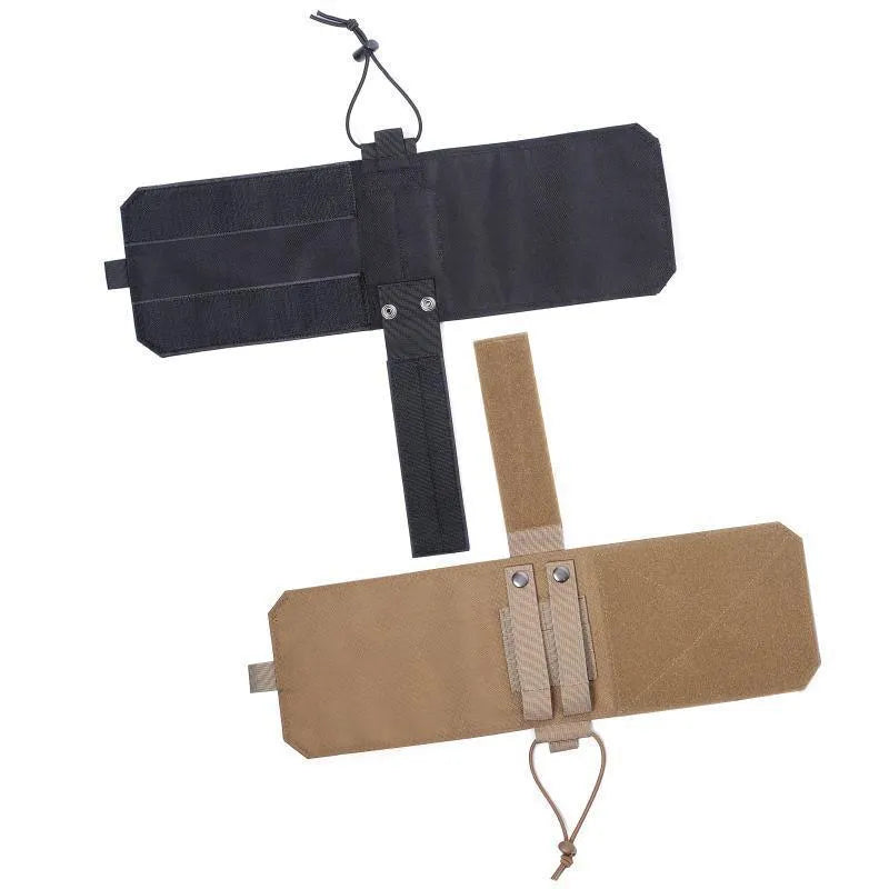 Adjustable outdoor sports bottle cover in Oxford cloth, shown in black, fitting a standard flask.