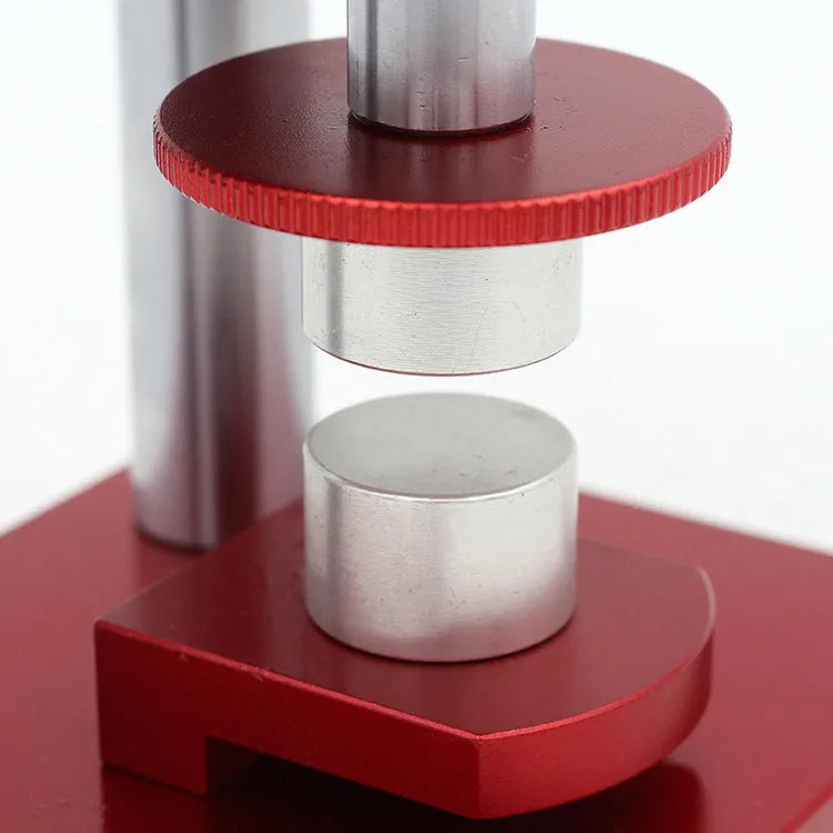 Watch repair spiral cap presser tool with sole pressing machine and 20 plastic moulds for back cover maintenance