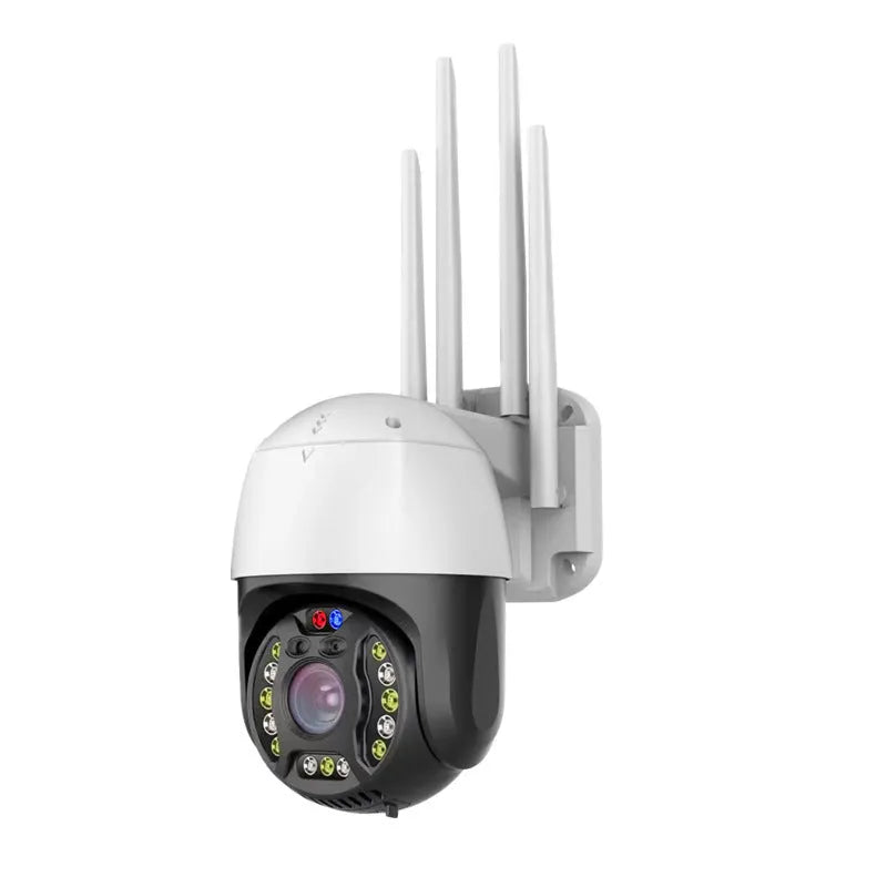 Outdoor dome surveillance camera with 360-degree rotation capability and infrared night vision