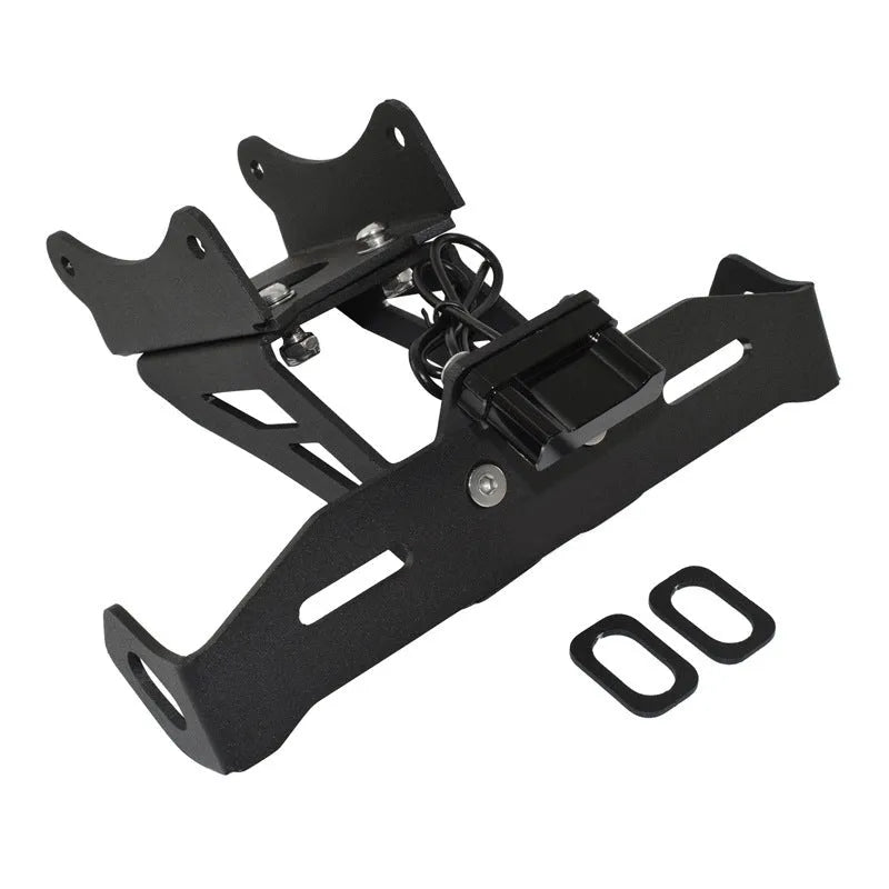 Black aluminium alloy Honda motorcycle rear license plate holder with fixed mounting bracket