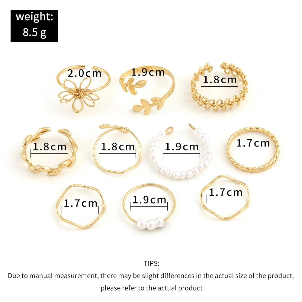 Women's openwork flower ring with glossy electroplated finish and floral patterned design