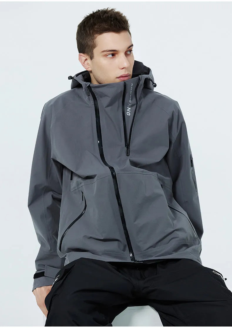 Unisex windproof waterproof ski suit for winter sports in multiple colour options