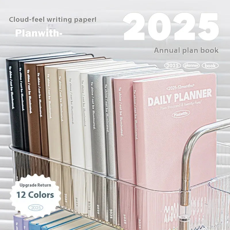 Waterproof notebook with PU cover for postgraduate entrance exam clock-in records in multiple colours