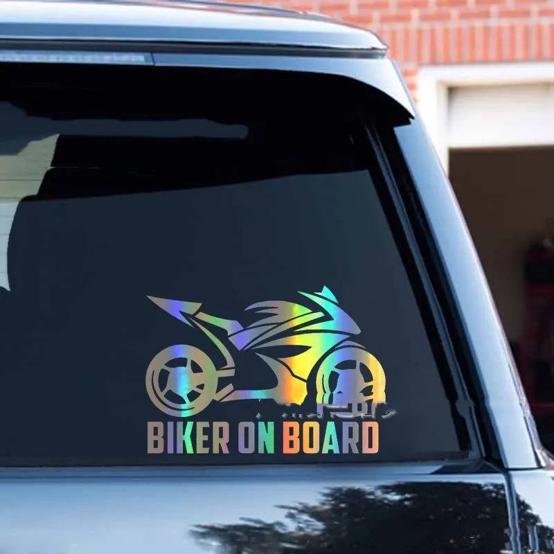 Reflective motorcycle car safety stickers in multiple colours and two size options
