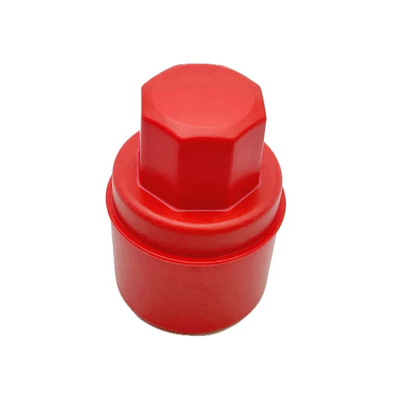 Car tyre polishing sponge brush with lid showing 85 × 120 mm dimensions and four colour/texture options