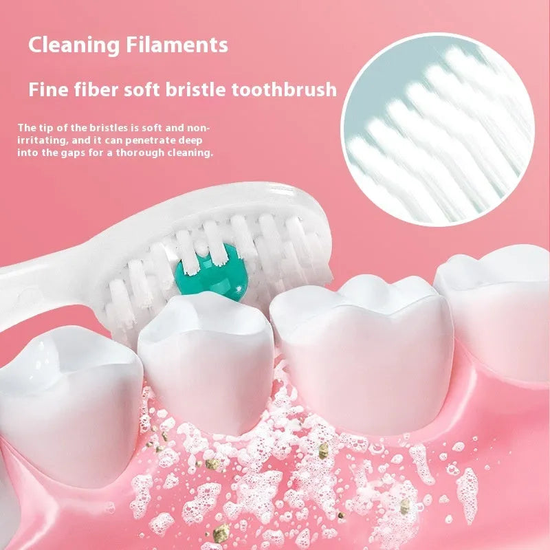 Box of 20 disposable mint flavour bead toothbrushes for portable oral care.