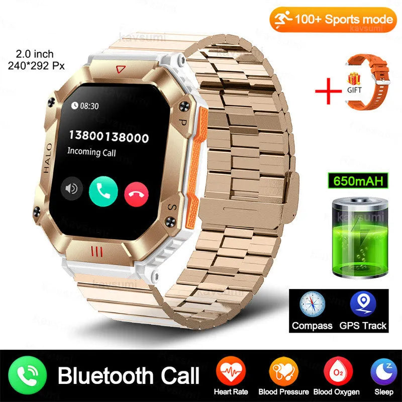 Android GPS smart watch for women with titanium case on a selection of different coloured straps.