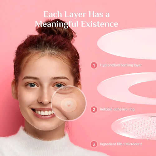 9-piece acne patch box for desalting closed mouth pimple treatment