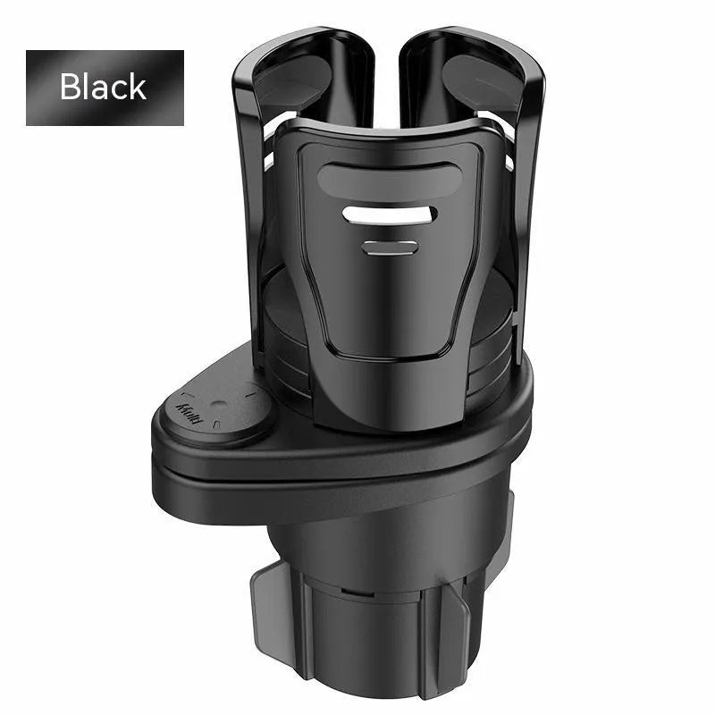 Car cup holder modification kit in ABS plastic with carbon fibre or matte finish options