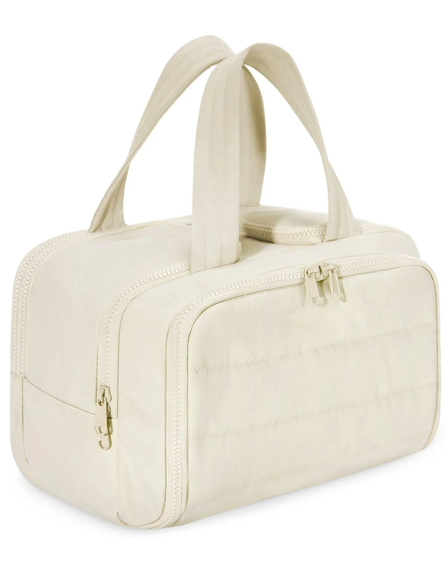 Large lightweight polyester travel toiletry bag with wide open compartment in multiple colour options