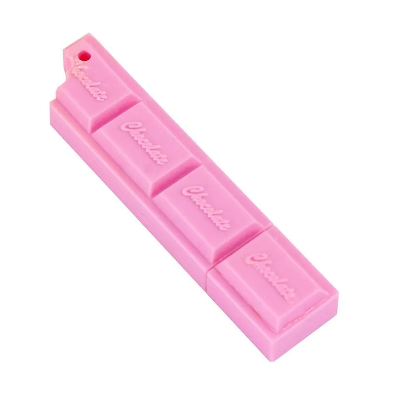 Chocolate-themed ballpoint pen with cartoon food design showing 0.5mm bullet tip