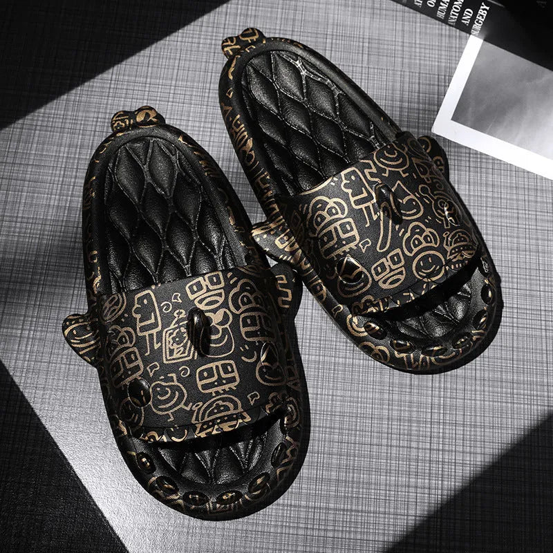 Couple shark design open toe EVA slippers available in multiple colours and sizes 36-45