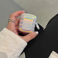 Silicone case with holographic laser colour for AirPods and AirPods Pro charging case