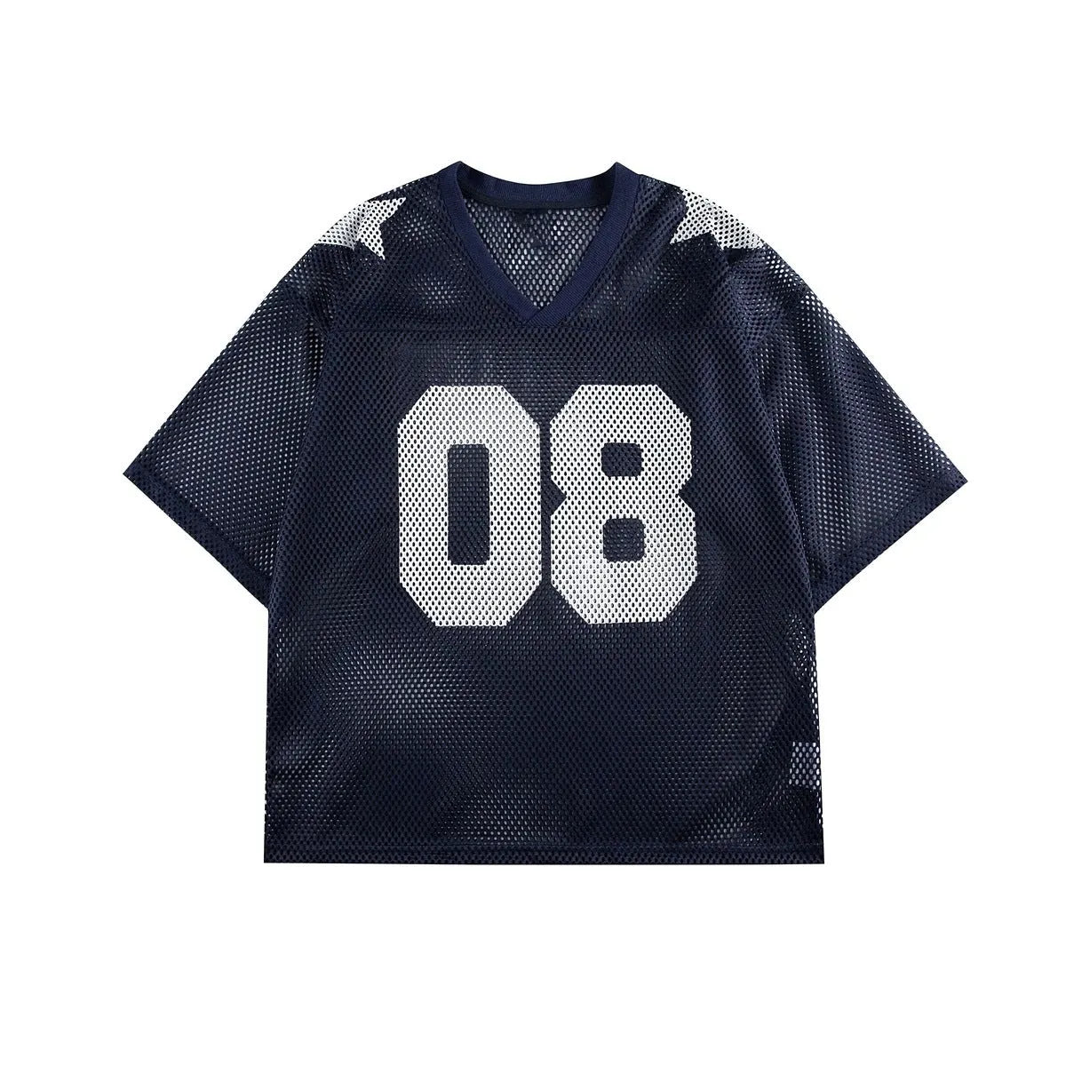 Black loose fit short sleeve pullover shirt with white letter print pattern