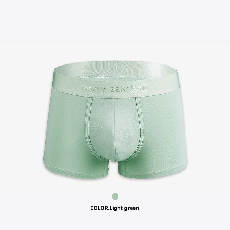 Men's cotton boxer underwear in solid colours showing size options L XL XXL