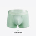 Men's cotton boxer underwear in solid colours showing size options L XL XXL