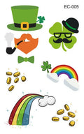 St. Patrick's Day clover tattoo sticker paper for children's face decoration measuring 120 × 75mm