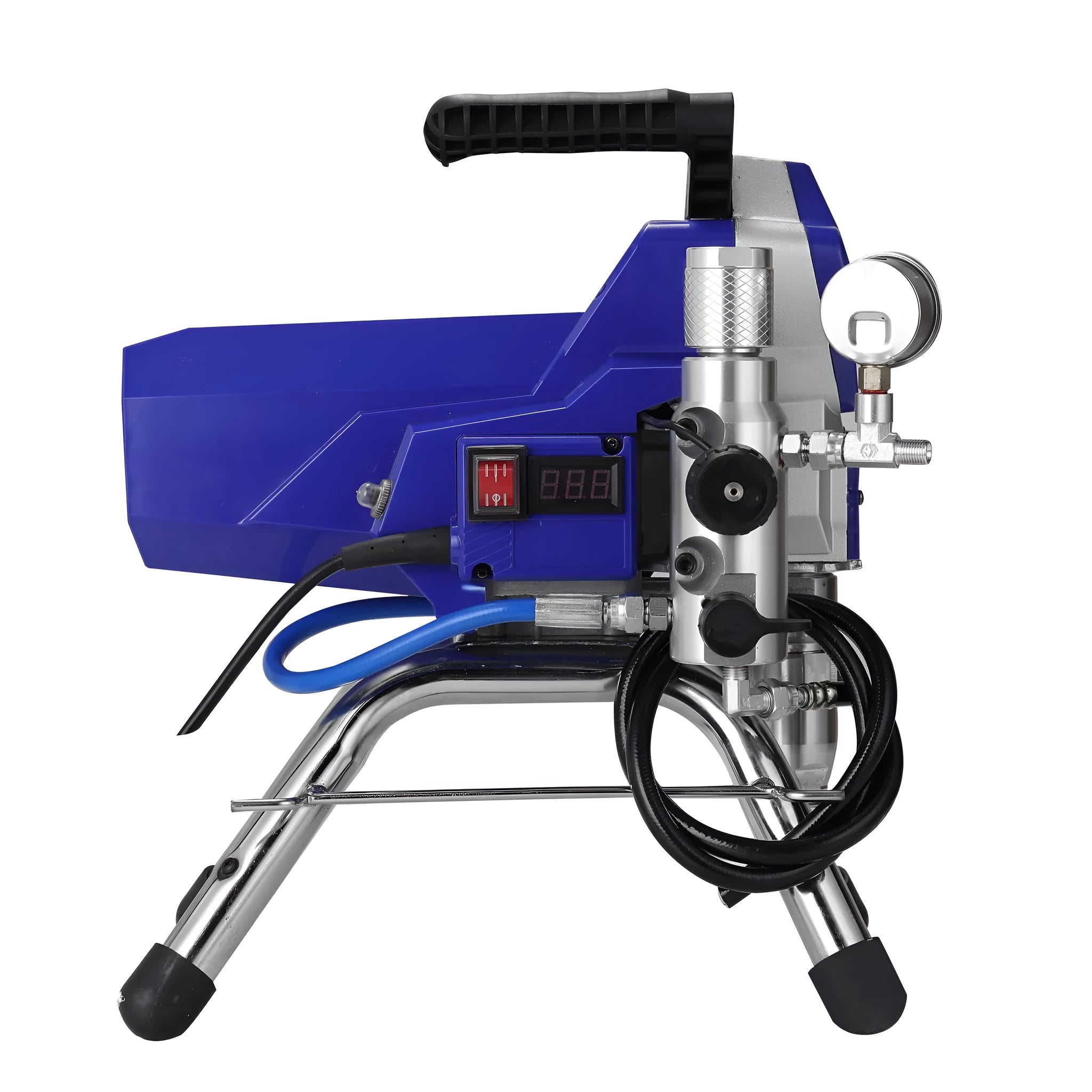 3901 high-pressure airless spraying machine with 10 metre hose and complete accessory set for fireproof paint application