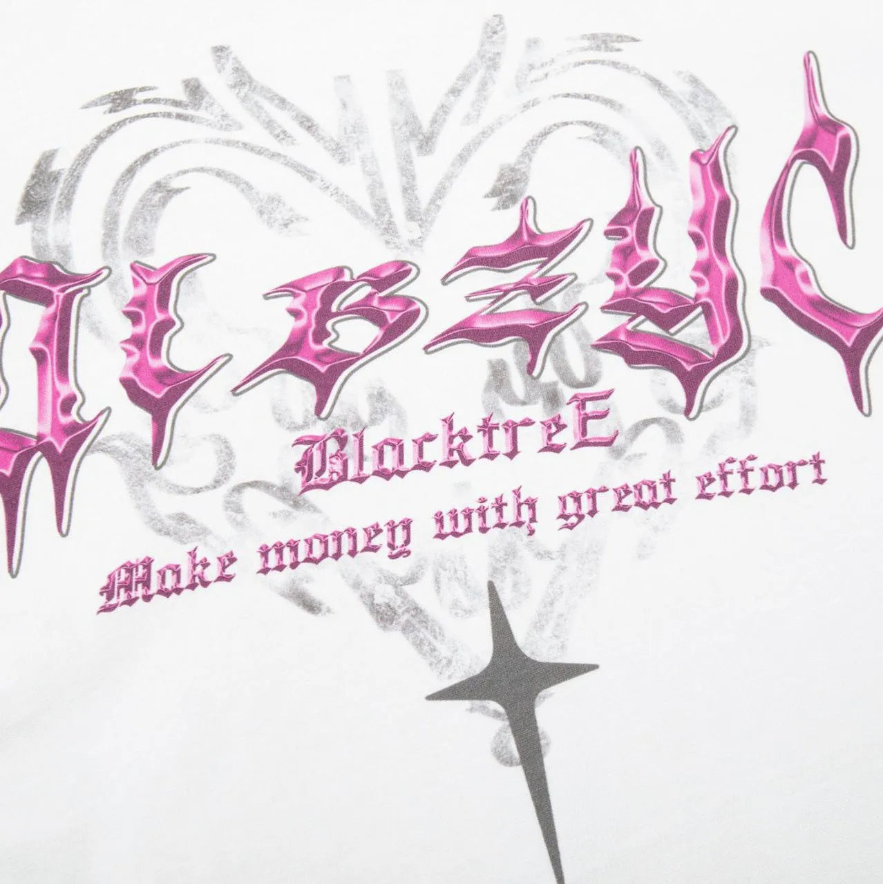 Men's black cotton t-shirt with retro printed design showing loose fit and short sleeves