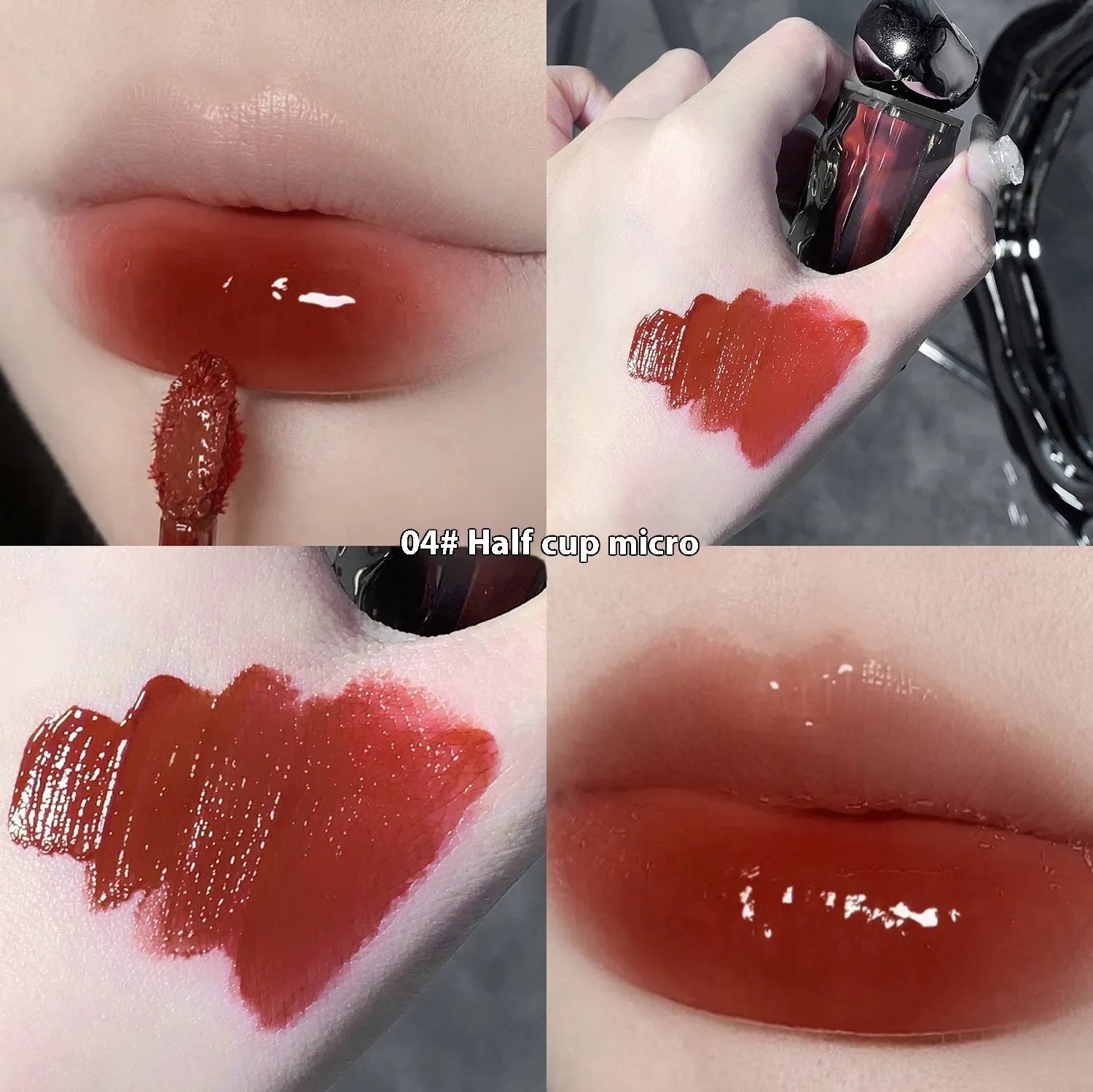 Glacier Lava Lip Lacquer in seven colour options with water-light mirror finish