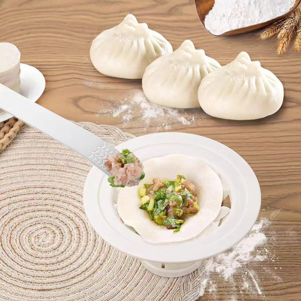 Jinkali four baozi molds in black colour for shaping steamed buns and dumplings