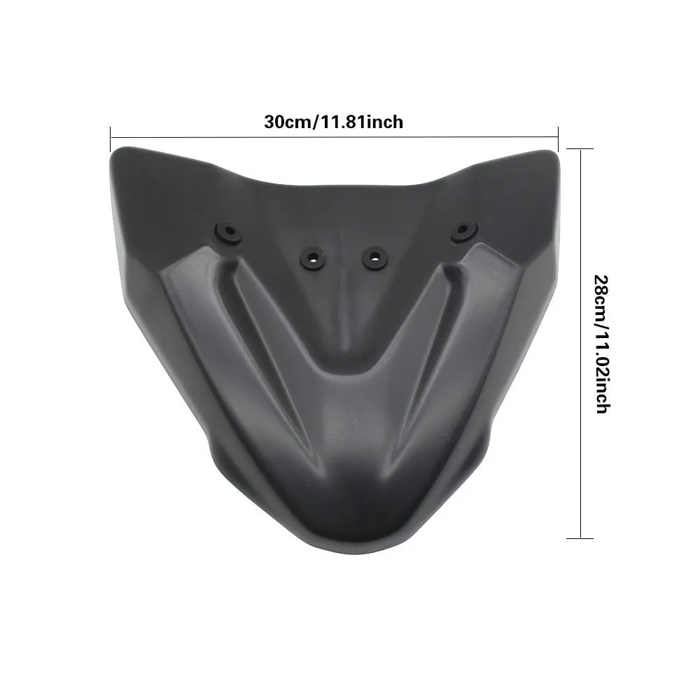 Black ABS fixed wind front wing for KTM 390 Adventure and 790 Adventure motorcycles 2019-2021