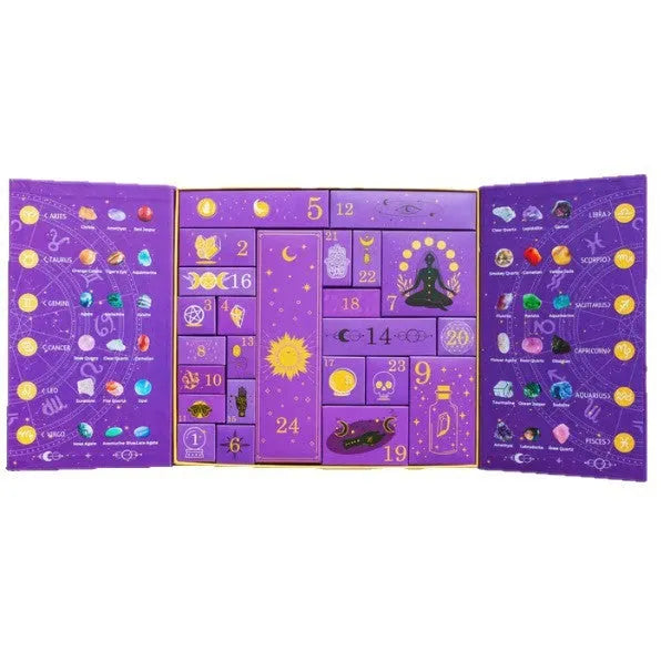 Halloween crystal countdown gift box paper craft project measuring 33.5cm wide