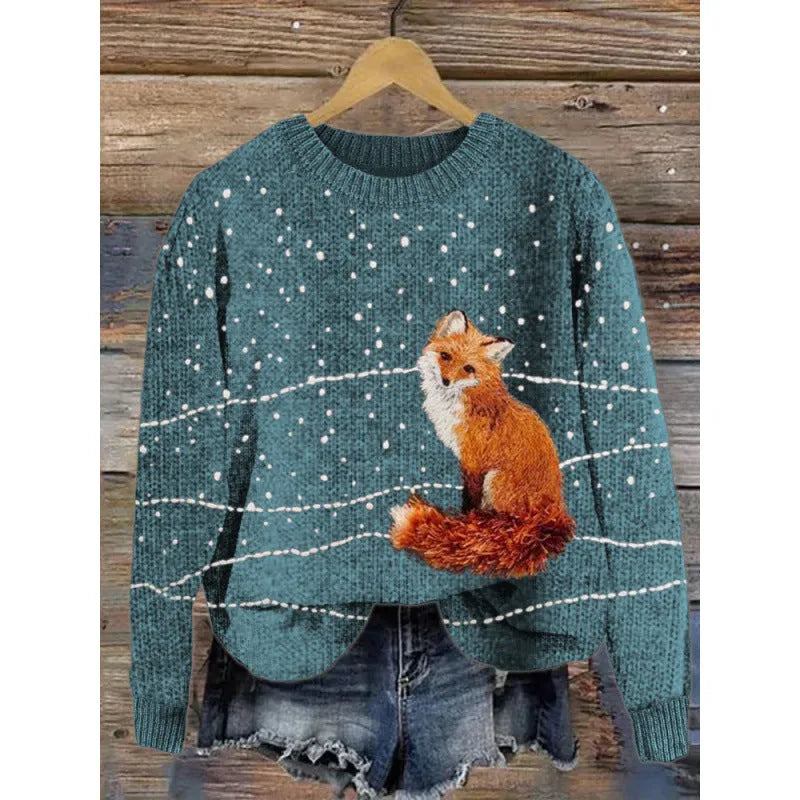 Little Flower digital printed round neck sweater in a colour from the YPM935 range.