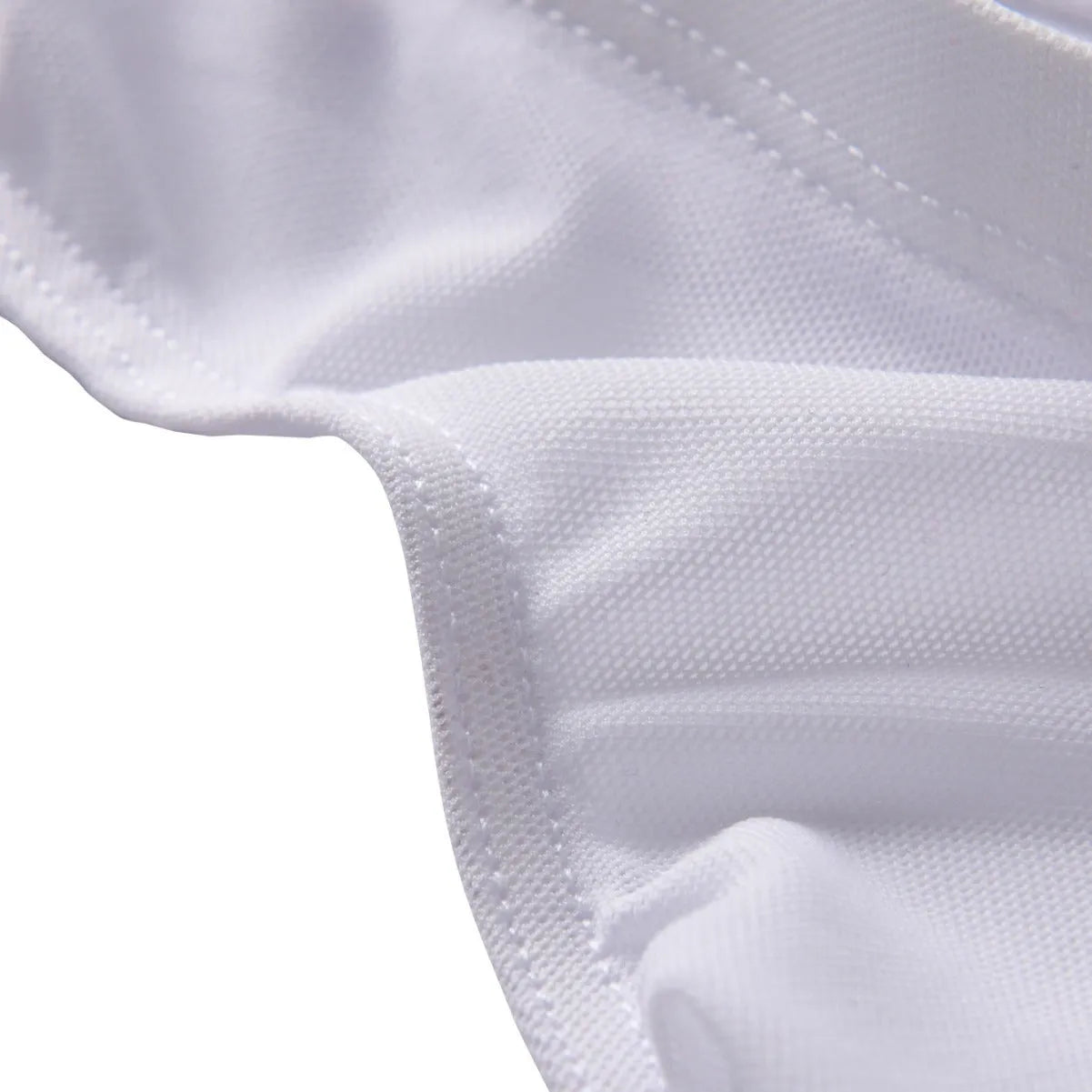 Men's black quick-drying nylon triangle briefs with low waist design