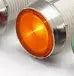 10mm stainless steel edge plastic indicator light with wire and flat metal end