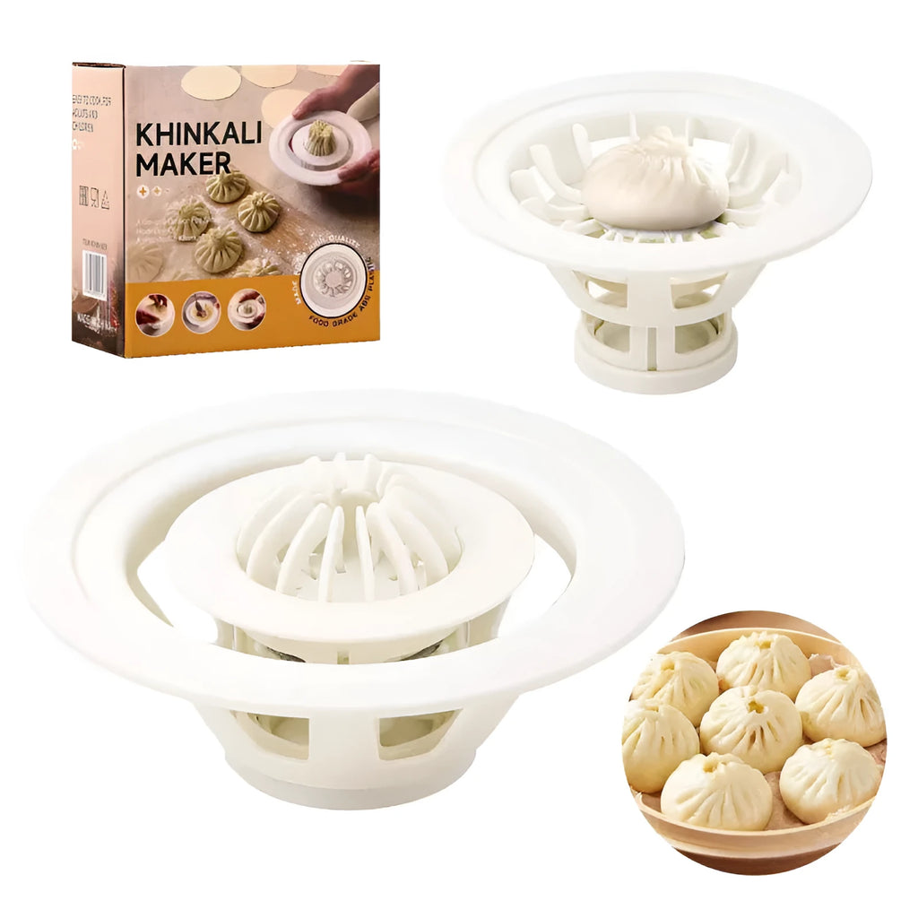 Jinkali four baozi molds in black colour for shaping steamed buns and dumplings