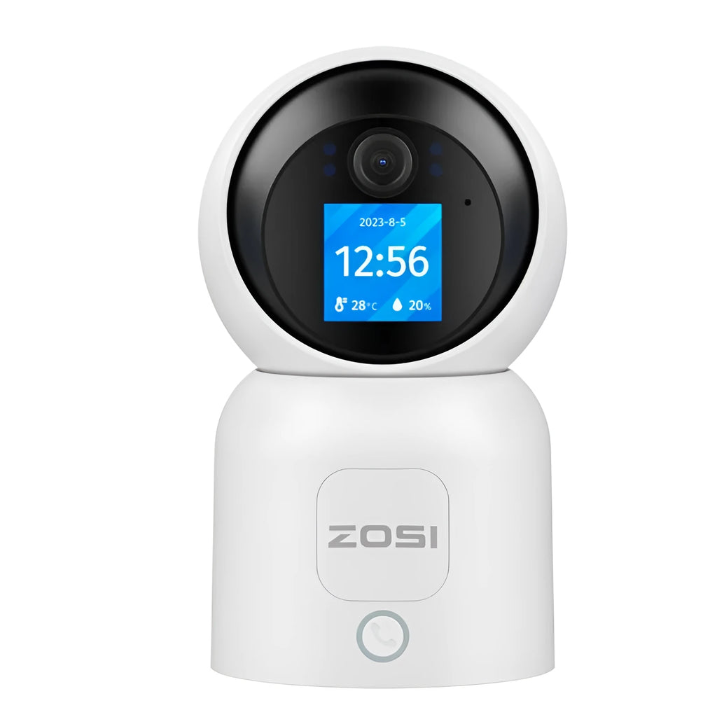 Zhou Shi wireless wifi indoor home security camera with plastic shell and screw bracket