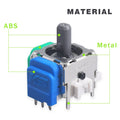 Hall effect magnetic joystick replacement module for PS5, PS4, Switch and XBOX game controllers.