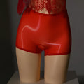 Men's shiny seamless underwear stockings in seven colours including red, black, gray, white, and skin tones