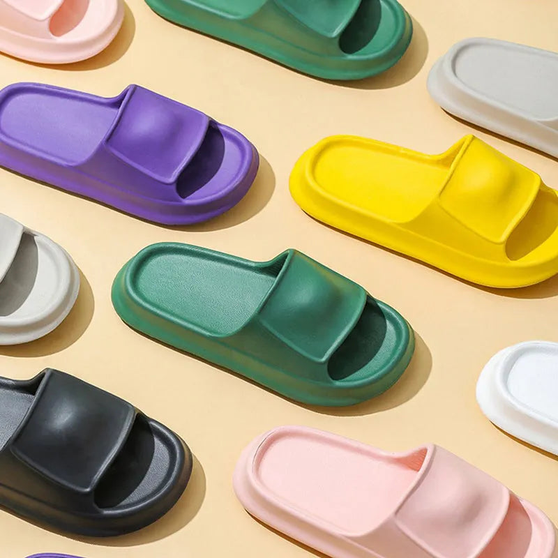 EVA flip flop slippers with thick 3.5cm sole in multiple colour options