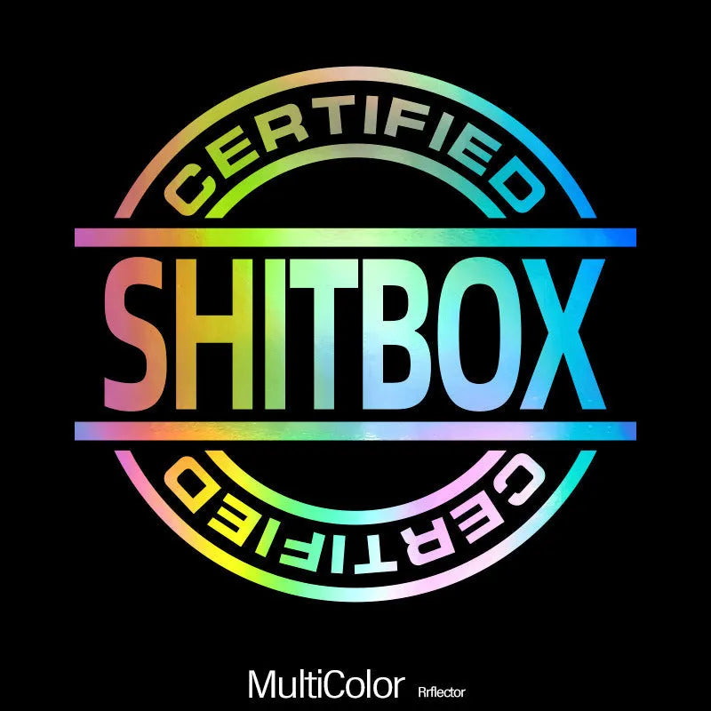 13x12cm creative vinyl car body sticker shown in multiple colour options on a vehicle door