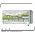 Oversized rectangular desk mat with X178 pattern in multiple size and thickness options on a desk.