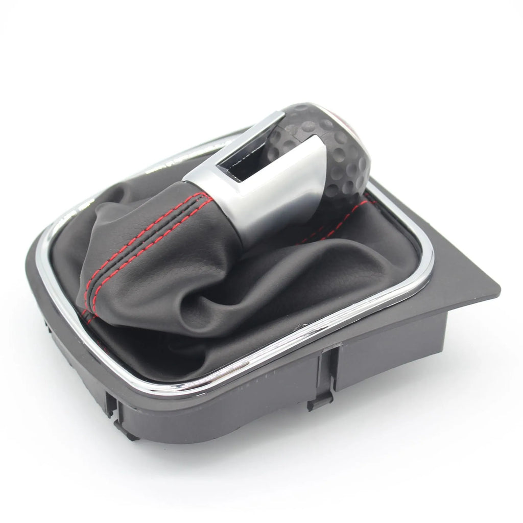Leather gear shift lever handball and dust boot for Volkswagen Golf models.