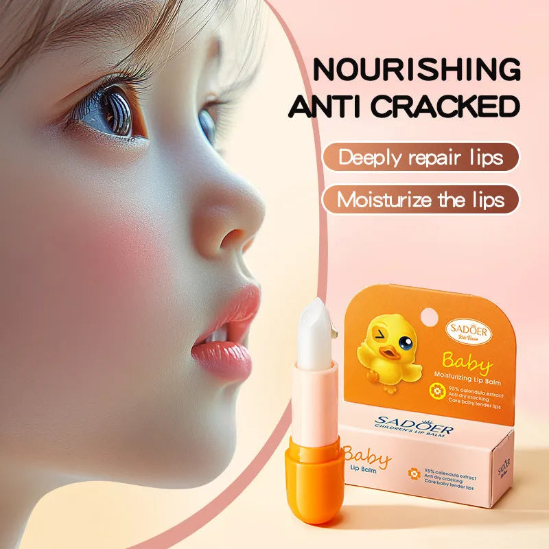 Anti-chapped moisturising lipstick in multiple flavour variants with hyaluronic acid and vitamin E