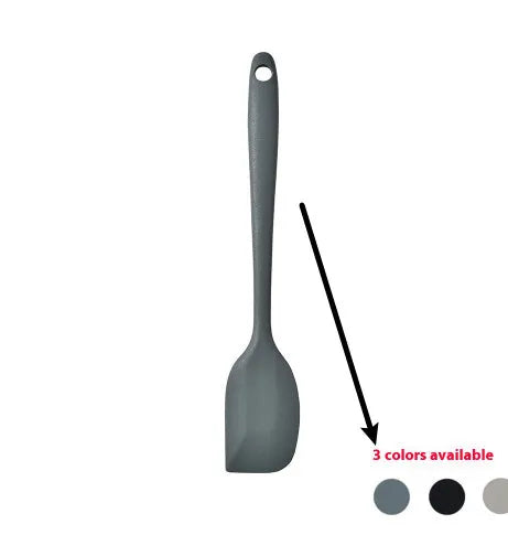 12 piece silicone kitchenware set with rotating storage bucket including spatula, ladle, spoon and cooking utensils