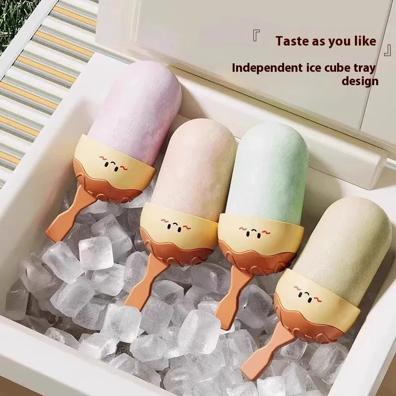 White plastic octopus balls ice cream mould for homemade dessert spheres