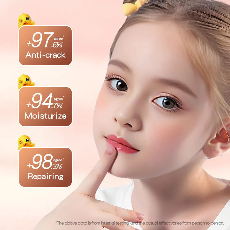 Anti-chapped moisturising lipstick in multiple flavour variants with hyaluronic acid and vitamin E