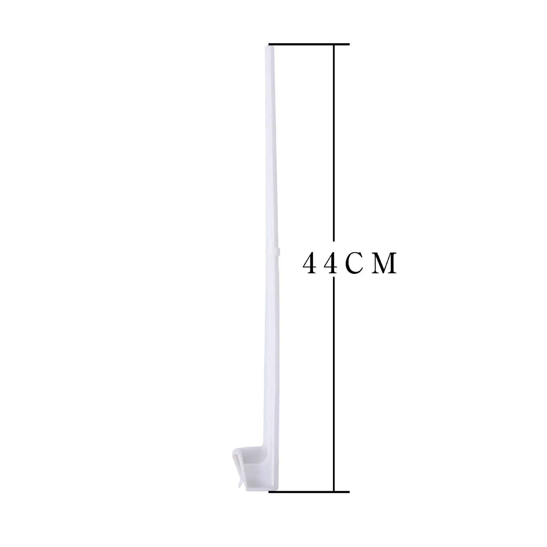 Ten white PP plastic car window flag holder brackets for vehicle mounting