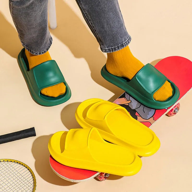 EVA flip flop slippers with thick 3.5cm sole in multiple colour options