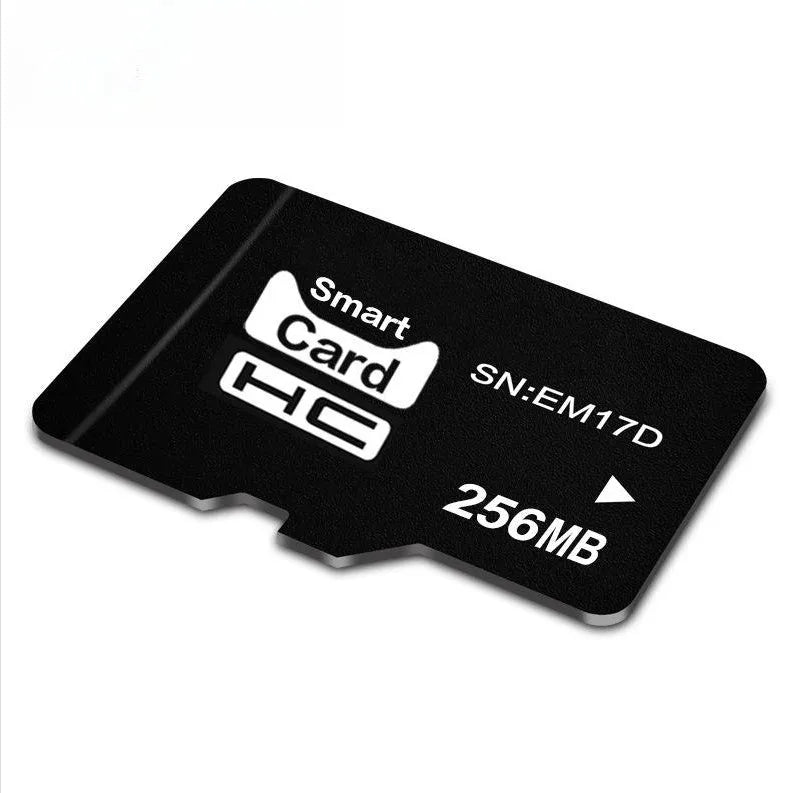 A single 256MB TF series memory card on a white background.