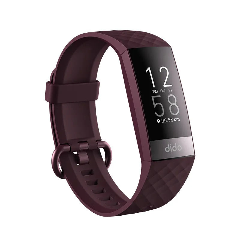 Y6 Black smart bracelet with 1.1-inch screen for blood pressure, ECG, and blood oxygen monitoring on wrist