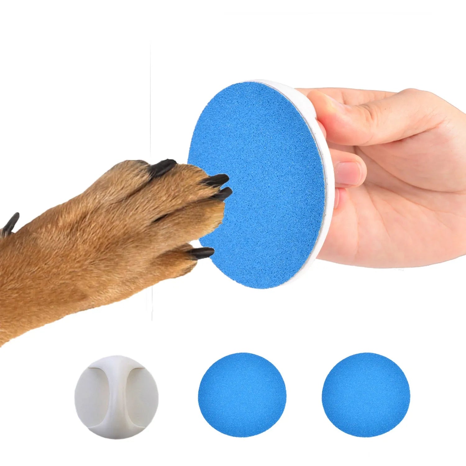 Upgraded dog nail file scratch board with ergonomic handle in choice of colours