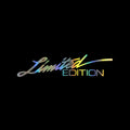 Reflective British style bumper sticker on car, showing black, white and colourful options.